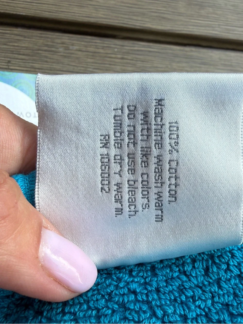 Style Happy Set of 3 Turquoise Blue 100% Cotton Hand Towels 16 x 27